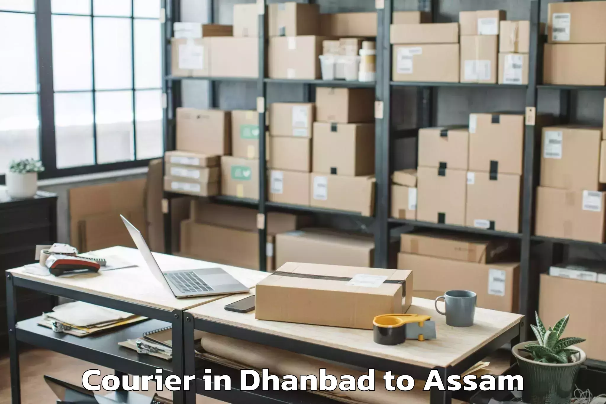 Easy Dhanbad to Pandu Courier Booking